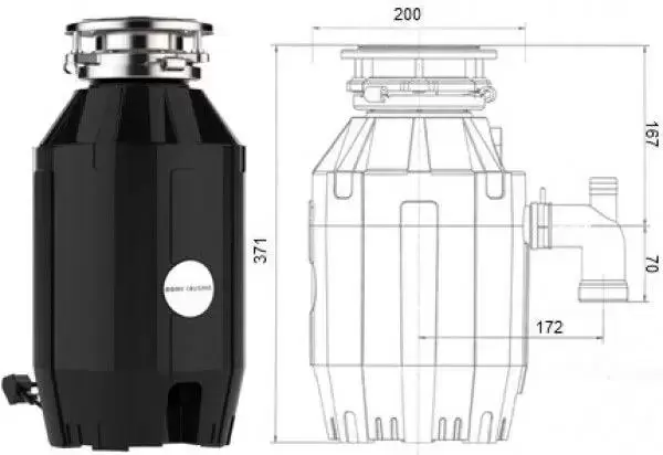 Измельчитель пищевых отходов Bone Crusher BC 910 DeLux