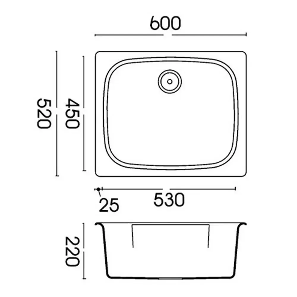 Мойка Smeg LSE60AV