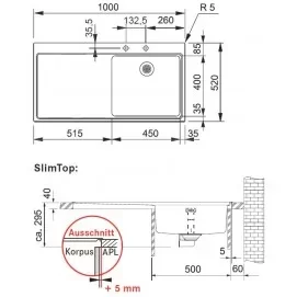 Мойка Franke MMX 211 крыло слева