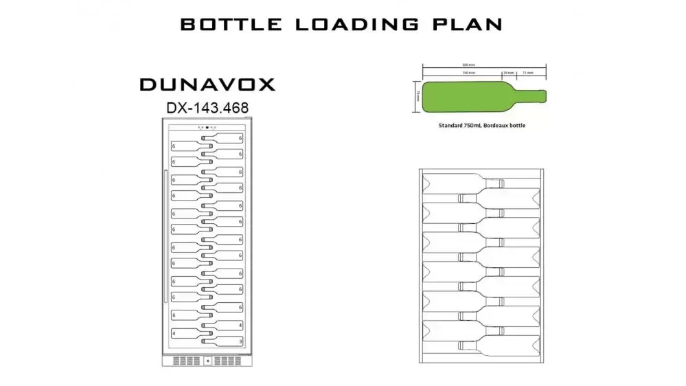 Винный шкаф Dunavox DX-143.468SS